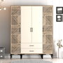 Hanah Home Kumsal PTP Armario Nogal y Crema